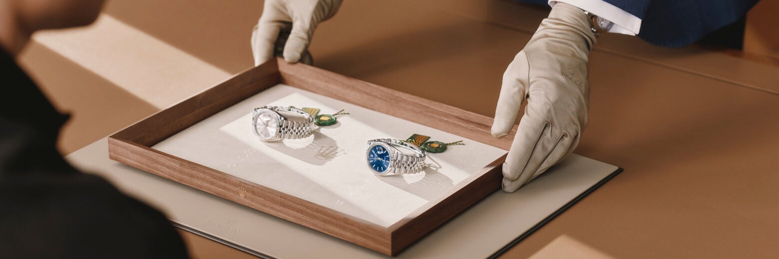 Rolex Showroom Watch Tray Consultation